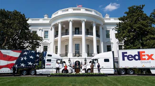 Truckers for Trump at the White House