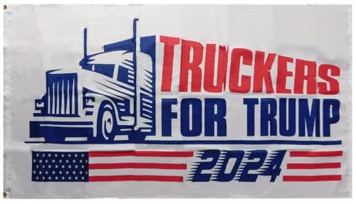 Truckers for Trump Flag